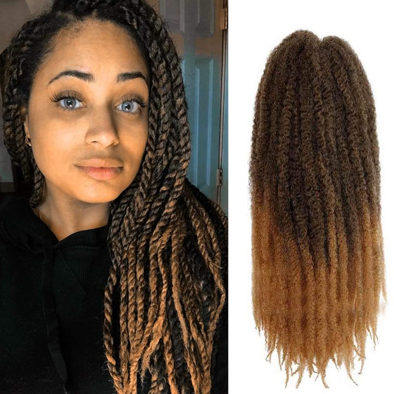 ROKTRESS Marley Twist Braiding Hair â€“ Cuban Twist Hair Extensions, Soft & Natural Marley Hair for Marley Twist StylesFor Faux Locs, Spring Twist Hair, Butterfly Locs(18inch, T27) - Image 1